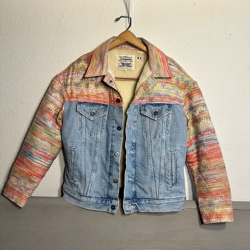 💕Host Pick💕 Levi Made and Crafted Sherpa Ski Bunny Trucker Jacket